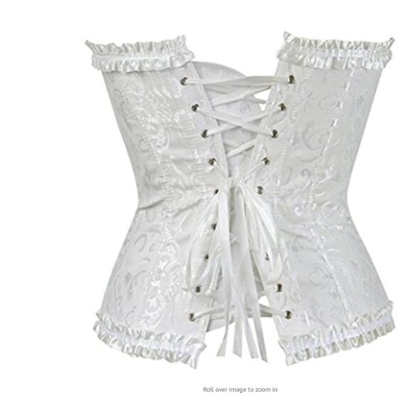 Corsets Lace Up Busiter body sharper Women's Lingerie Color White - Picture 3 of 3
